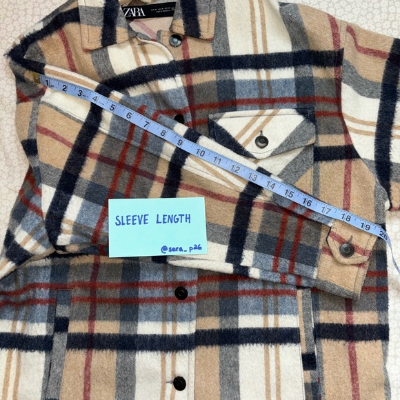 ZARA Plaid Shacket Overshirt XS - Picture 6 of 6